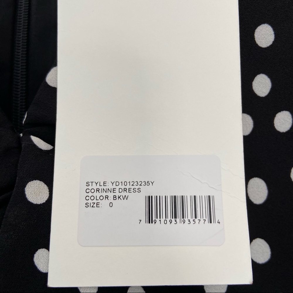 LIKELY Corinne Polka Dot Dress Black Size 0 - Picture 10 of 14